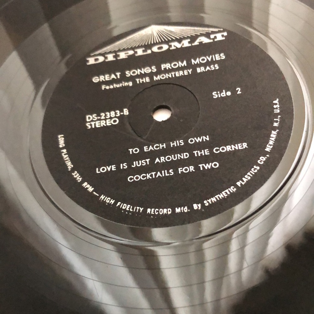 The Monterey Brass Great Songs From Movies Vinyl Lp